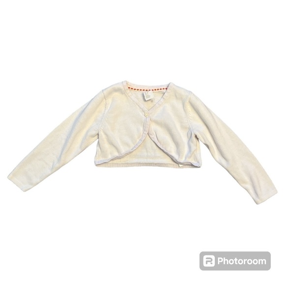 H&M natural white cotton bolero size 18M - Picture 2 of 4